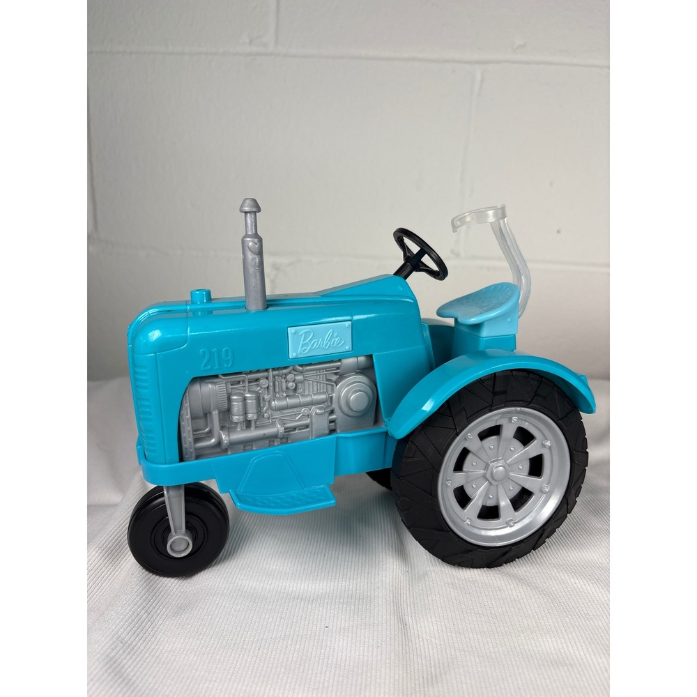 Barbie Sweet Orchard Farm Tractor Vehicle Teal Blue Silver 219 Doll Accessory